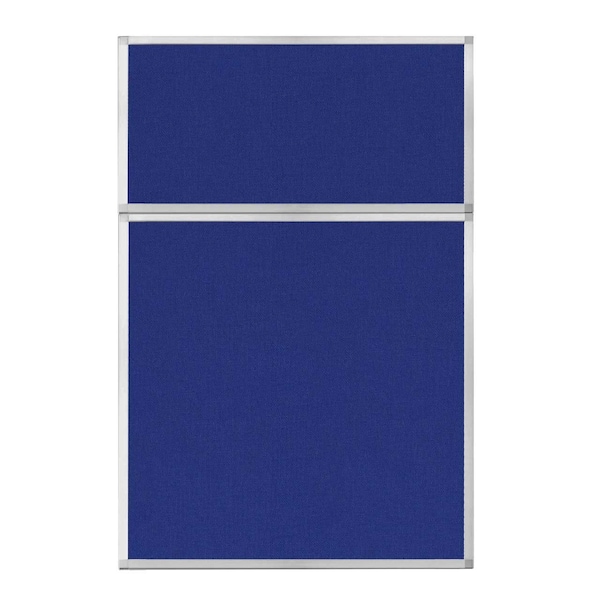 Hush Panel Configurable Cubicle Partition 4' x 6' Royal Blue Fabric
